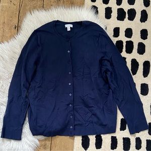 Charter Club Woman Navy Cardigan 3X
